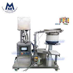 Semi auto automatic adhesive grease tube sealant silicone cartridge filling machine