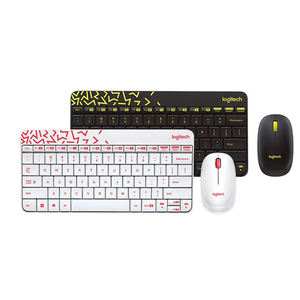 Combo de teclado y ratón inalámbricos Logitech Mk240 Nano originales para ordenador portátil, escritorio, hogar, oficina, juego de teclado y ratón - Product Image 1