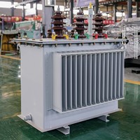 Transformateur immergé dans l'huile, entièrement scellé, à bobinage en aluminium, refroidissement ONAF, série PENGTAI SH15, triphasé 10kV 400V 1250kVA, faible tension