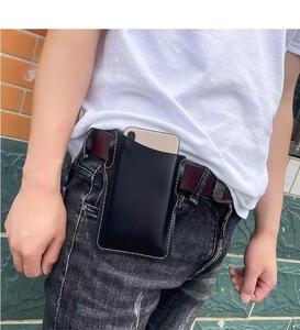 メンズベルト装着式携帯電話ホルスター、建設作業、ハイキング、日常使用に最適なスリムウエストパック - Product Image 4