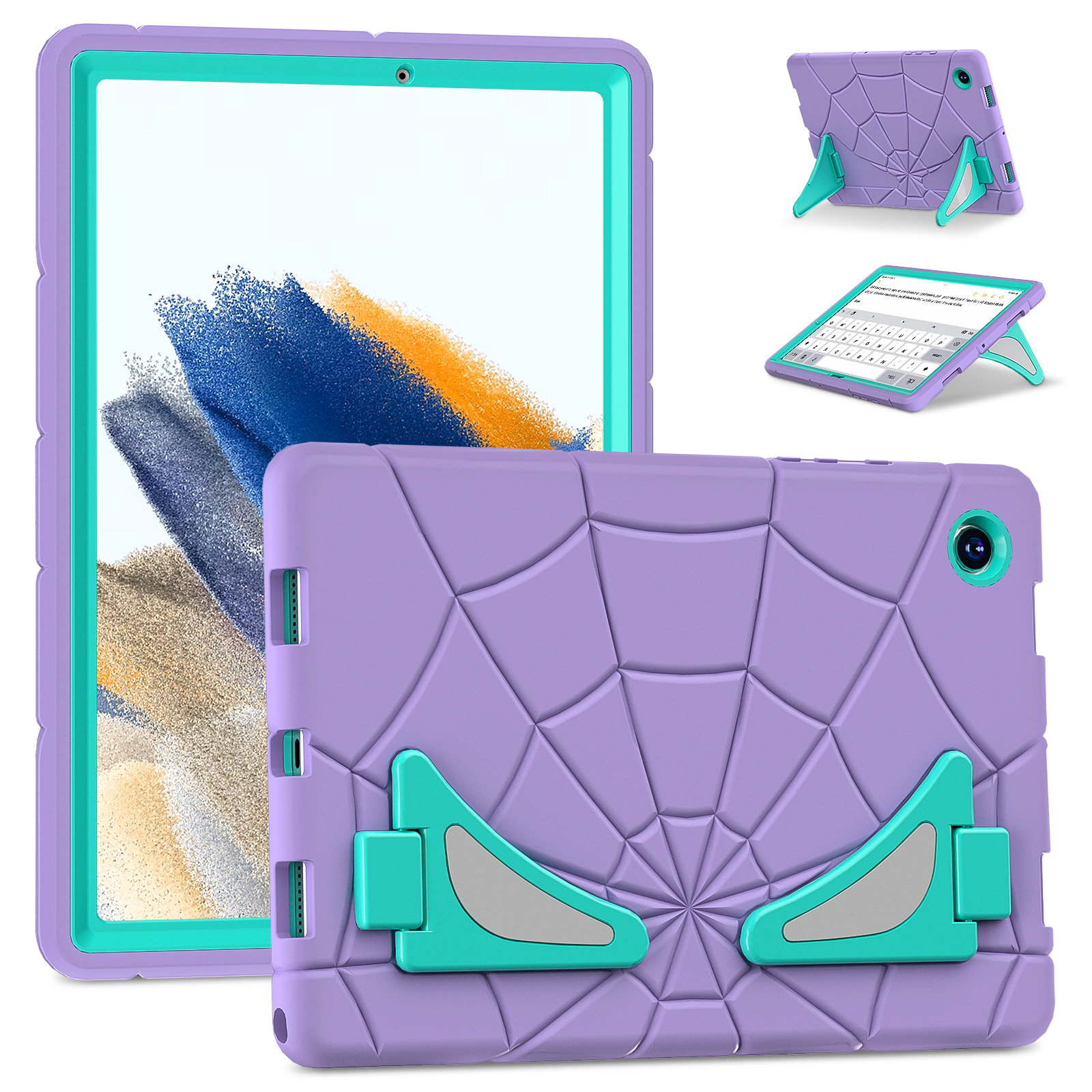 Purple+Mint Green