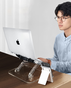 Ikakatak — <span class=keywords><strong>support</strong></span> <span class=keywords><strong>de</strong></span> <span class=keywords><strong>lecture</strong></span> <span class=keywords><strong>ergonomique</strong></span> et réglable, pour ordinateur, ordinateur portable en acrylique, nouveauté - Product Image 3