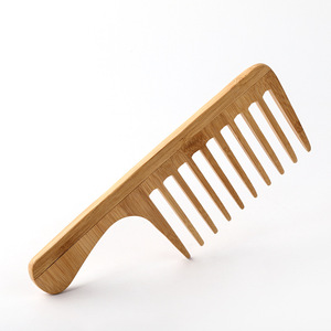 Logo personalizzato di buona qualità a basso prezzo pettine per pidocchi Hotel monouso in legno di bambù pettine a denti larghi in legno - Product Image 5