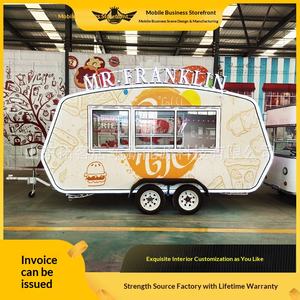 Chariot de restauration mobile multifonctionnel pour brochettes frites et barbecue, chariot de restauration à traction, chariot de restauration, stand, chariot de marché nocturne, café - Product Image 2