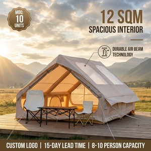 Carpa Inflable Gigante <span class=keywords><strong>de</strong></span> 12 m² <span class=keywords><strong>para</strong></span> 8-<span class=keywords><strong>10</strong></span> <span class=keywords><strong>Personas</strong></span>, Ideal <span class=keywords><strong>para</strong></span> Campamentos Familiares, Impermeable, <span class=keywords><strong>de</strong></span> Oxford 420D, con Doble Puerta y Vista Panorámica - Product Image 1