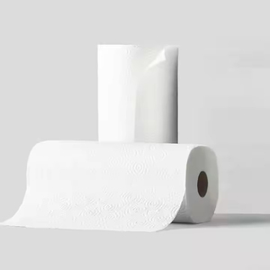 OEM 2 Ply Disposable <b>Kitchen</b> Roll <b>Paper</b> Towel Custom logo White Printed <b>Kitchen</b> <b>Paper</b> - Product Image 1