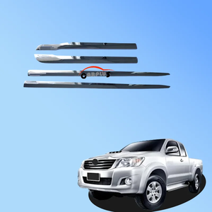 Guarnizione per modanatura di porte cromate in plastica ABS per HILUX VIGO Kit di accessori per esterni in 2014 2012 con protezione paraurti per carrozzeria - Product Image 1