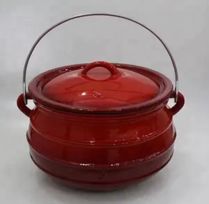 Vendita calda smalto ghisa piatto sud Africa potjie pot size 1 #