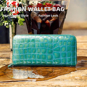 Sac à main portefeuille long pour femme, style multi-compartiments, fait main, fermeture éclair, imperméable, polyester, motif bonbon - Product Image 2