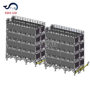 Silo à ciment horizontal pour centrale à béton mobile avec convoyeur à vis - Product Image 6