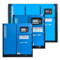 22 37 55 75 kW Compresseurs d'air à vis stationnaires 380V AC Source d'alimentation lubrifiée pour le refroidissement de l'air par sablage 220V/480V