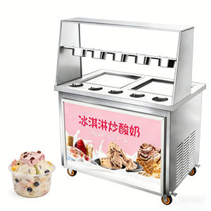 Máquina de Helado Tawa Roll de Acero Inoxidable Comercial para Tiendas de Postres Indias y de Medio Oriente, Alta Conductividad de Calor - Product Image 3