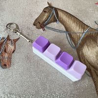 Testeur d'axe de clavier mécanique 4 touches, porte-clés en plastique Macaron, porte-clés jouet, porte-clés personnalisé