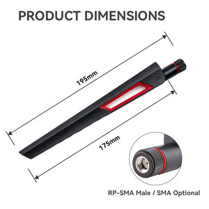 <span class=keywords><strong>Antena</strong></span> <span class=keywords><strong>WiFi</strong></span> Industrial de 5dBi, 2.4G <span class=keywords><strong>5G</strong></span> de Doble Banda, Tipo Blade, RP-SMA Macho, Plegable, para IoT, Gateway, Cámara de Seguridad, Juegos - Product Image 2