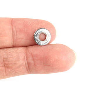 แหวนสปริงสแตนเลส NF E 25-511 304 แบบกรวยลายกันลื่น แหวนล็อคแบบฟันเลื่อย ป้องกันการคลายตัว - Product Image 3