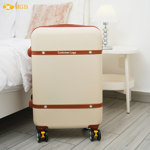 Biểu Tượng Tùy Chỉnh Thấp Moq Cổ Điển Mang Theo Trên Hành Lý Bộ 2 Mảnh Vali Cho Phụ Nữ Với Bánh Xe Phổ Quát - Product Image 6