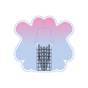 Bqan Thiết Kế Mới <span class=keywords><strong>30</strong></span>/50/300/500Pcs Màu Hồng Màu Xanh Gradient Nhôm Móng Tay Hình Thức Cho Acrylic Móng Tay Nghệ Thuật Mở Rộng Với Chất Kết Dính Mạnh Mẽ - Product Image 6