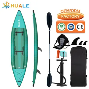 Huale bateau gonflable point de chute kayak de pêche gonflable kayak pour deux personnes à vendre