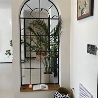 Ventana de aluminio romántica de estilo francés personalizada, cristal arqueado para Villa, mansión, auditorio, sala de estar corredera abierta fija