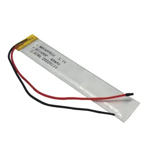 נטענת 3.7v הקטן 0.7mm 1 מ"מ עובי אולטרה דק lipo סוללה 012323 071580 30mah 45mah עבור אינטליגנטי כרטיס