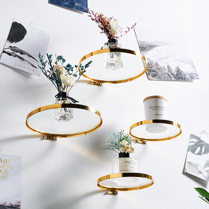 <span class=keywords><strong>Étagère</strong></span> <span class=keywords><strong>Murale</strong></span> Ronde Dorée <span class=keywords><strong>pour</strong></span> Plantes, Présentoir Moderne <span class=keywords><strong>en</strong></span> <span class=keywords><strong>Verre</strong></span>, Accessoires de Décoration Maison - Product Image 6