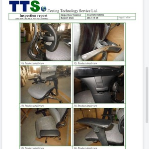 Kit de pièces de rechange pour chaise de bureau TTS avec dossier et accoudoirs en maille pour la remplacement et la réparation de mobilier de bureau - Product Image 2
