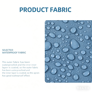 Tablier personnalisé avec logo brodé, haute qualité, promotionnel, imperméable, pour chef, cuisine, tabliers personnalisés pour femmes - Product Image 4