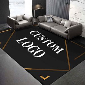 Customized Design Wholesale Handmade Polyester Geometric Pattern <b>Non</b> <b>Slip</b> Digital Printing Area <b>Rugs</b> for Home Living Room - Product Image 1