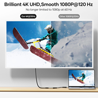 Câble DP vers HDMI 4K30Hz, conducteur en cuivre haute vitesse pour ordinateur de bureau, ordinateur portable, carte graphique, moniteur externe