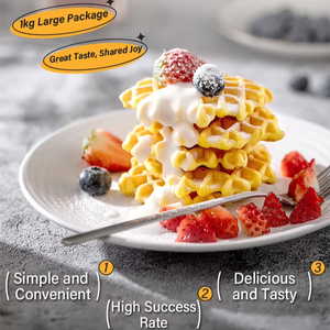 Hot bán giá bán buôn 1kg túi bao bì dễ dàng làm cho món tráng miệng <span class=keywords><strong>Pancake</strong></span> Waffle trộn bột - Product Image 2