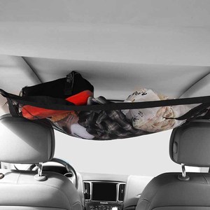 Filet de rangement pour toit de voiture Baimo 60L en polyester, organisateur suspendu pour économiser de l'espace à l'intérieur du véhicule - Product Image 4