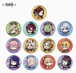 Authentique pendentif en peluche modèle militaire MiHoYo <span class=keywords><strong>Genshin</strong></span> Impact, badge autoportant Venti Zhongli Xiang pour bébés de 0 à 6 mois - Product Image 3