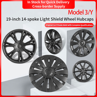 Roda hubcaps Y19-inch Model baru terlaris 14 warna pola G-matte hitam 4 potong set