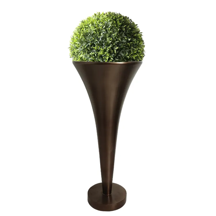 Высококачественная домашняя труба ручной работы, кофейная, коричневая ваза для цветов