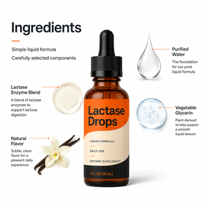 Complément alimentaire végétalien pour adultes, améliore l'immunité, huile liquide, 20 000 unités FCC, gouttes de lactase, action rapide, sans produits laitiers, riche en protéines - Product Image 4