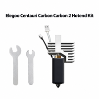 Bagian Printer 3D Kit Hotend Nozzle Bi-Metal dengan Pemanas Keramik 24V 60W Aliran Tinggi Dapat Diganti untuk Elegoo Centauri Carbon 2