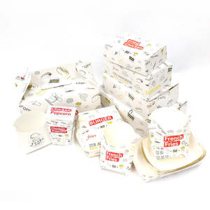 Embalaje de comida desechable ecológico artesanal de pared simple personalizado para pollo frito Nuggets Wings <span class=keywords><strong>Hambur</strong></span> Box comida rápida Almuerzo - Product Image 4
