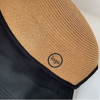 OEM été en plein air plage sauveteur visière chapeau de paille personnalisé Patch broderie Logo en gros creux crème solaire seau voyage pêche
