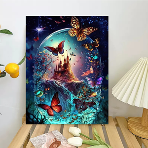 Người lớn 'tự làm bức tranh bằng số Kit handmade bướm & động vật cho nhà decors 40x50cm/16x20inch cổ điển in khung Quà Tặng - Product Image 6