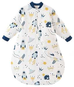 Sac de couchage en coton à manches amovibles pour nourrissons et tout-petits - Product Image 4