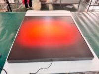 Lampu Dinding Akrilik UV Lukisan Seni Dinding Mewah Ruang Tamu Bingkai Aluminium Kontrol Aplikasi Kenop Peredup LED Sunset Ramadan Pernikahan