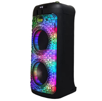 Altavoz de Karaoke Profesional Recargable con Control Remoto Inalámbrico, Luces LED RGB y Reproductor de Audio para Guitarra