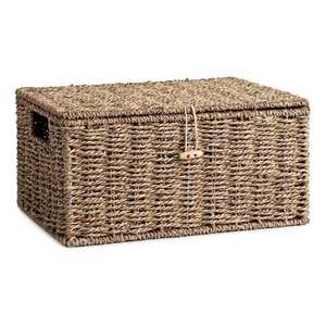 Cestas de mimbre de algas marinas de buena calidad para almacenamiento: Cestas tejidas a mano para organizar despensas y estantes de Vietnam a precio económico. - Product Image 1