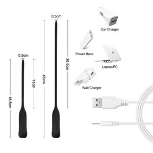 Sexbay Factory fonte Silicone Vibração Uretral Sons Dilatadores 10 Velocidades Plug USB Recarregável para Masturbação Masculina - Product Image 5