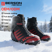Prix de gros, bottes de ski personnalisées, résistantes à l'usure, chaudes, professionnelles, pour l'entraînement au ski, sport de plein air, unisexes pour adultes