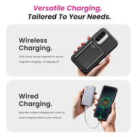 Étui robuste à 3 couches avec clip ceinture, aimant 3000 Gauss pour Samsung A37, coque antichoc PC+TPU avec support et protection anti-poussière pour les ports