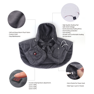 2025 में नए फैशन पहनने योग्य इलेक्ट्रिक मल्टी फंक्शनल यूएसबी हीटिंग कॉलर शॉल गर्दन रक्षक - Product Image 4