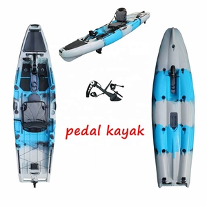 Kayak à pédales rotomoulé pour la pêche, canoë, kayak individuel en plastique rigide, 10,5 pieds, PE, canoa personnalisé, <span class=keywords><strong>kano</strong></span>, kayak à pédales de 10 pieds - Product Image 5