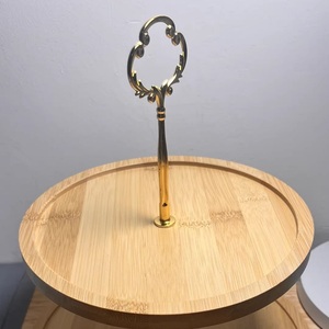 Support à cupcakes en bois à 3 niveaux, présentoir à desserts en bambou, <span class=keywords><strong>plateau</strong></span> à étages pour mariage <span class=keywords><strong>et</strong></span> ferme rustique - Product Image 6