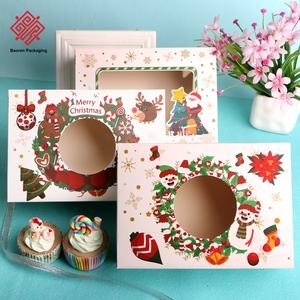 Baoren Christmas Eve Calcetines Cestos Calendario de Adviento Cajas Embalaje Personalizado Apple Chocolate Galleta Navidad Dulce Tarro Caja de pastel - Product Image 1